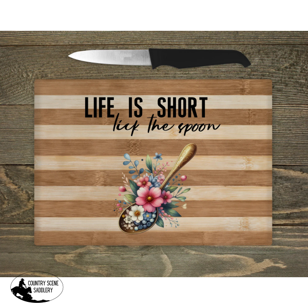 Glass Chopping Board - Life’s Short Gift Items