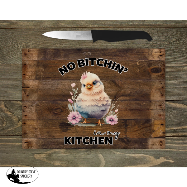 Glass Chopping Board - No Bitchin’ Gift Items