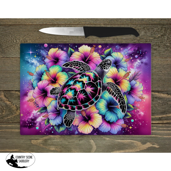 Glass Chopping Board - Turtle Gift Items