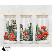 Glass Coffee Cup - Cactus Cowgirl Gift Items