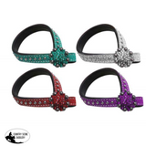 Glitter Leather Tie down Keeper. - Country Scene Saddlery and Pet Supplies