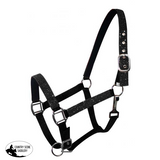 New! Glitter Nylon Halter . Pony / Black Showman Halters