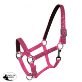 New! Glitter Nylon Halter . Pony / Pink Showman Halters