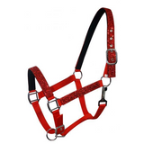 New! Glitter Nylon Halter . Pony / Red Showman Halters
