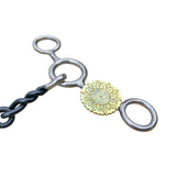 Showman Golden Harvest Stainless Steel JR Cowhorse Twisted Dogbone Snaffle - Country Scene Saddlery and Pet Supplies