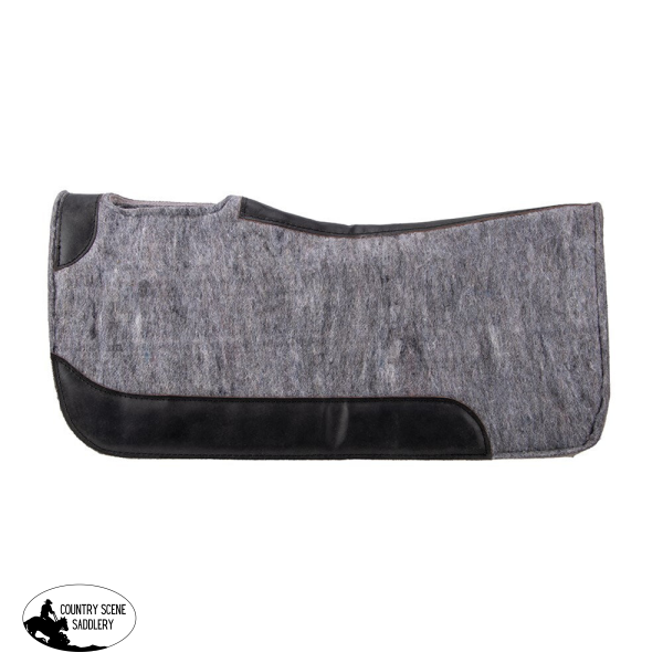 Hair Felt Saddle Pad W/Wither Relief Western Pad