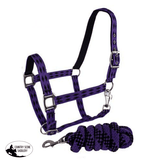 New! Halter With Matching Lead. Posted.* Horse / Purple Halters