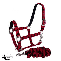 New! Halter With Matching Lead. Posted.* Horse / Red Halters