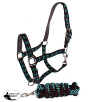 New! Halter With Matching Lead. Posted.* Horse / Teal Halters