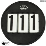 Hamag™ Leather Saddle Cloth Number Holders (Pair) - Round - Country Scene Saddlery and Pet Supplies