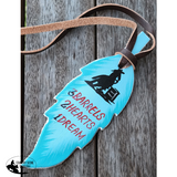 Hand Painted Tie On Feather - Country Scene Saddlery and Pet Supplies