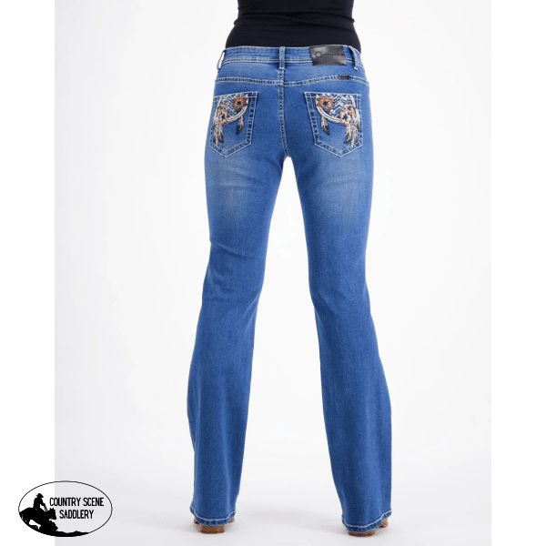 Harriet Western Style Stretch Denim Jeans