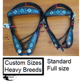 Heavy Horse Breeds Custom Tack Sets. Bridles