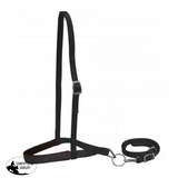 Heavy leather 1.5" nose band with removeable 0.75" tie down. - Country Scene Saddlery and Pet Supplies
