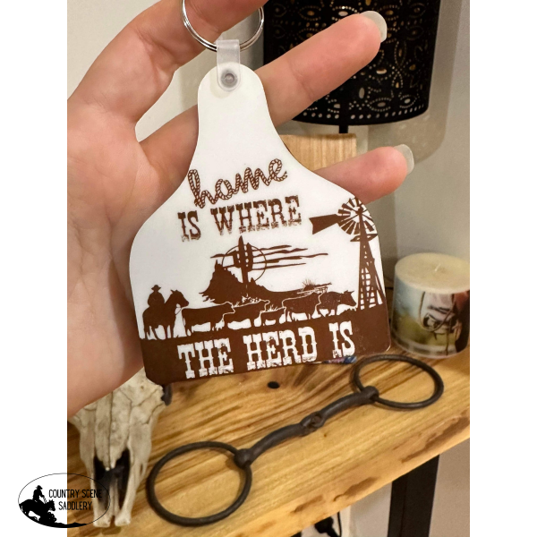 Herd - Cow Tag Keyring Gift Items