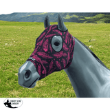 Hidez Hood BLACK WITH PINK FEATHERS - Country Scene Saddlery and Pet Supplies