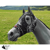 Hidez Hood FEATHERS BLACK-WHITE - Country Scene Saddlery and Pet Supplies