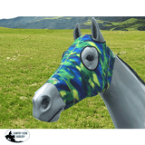 Hidez Hood FEATHERS BLUE GREEN - Country Scene Saddlery and Pet Supplies