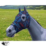 Hidez Hood TURQUOISE AND RED FEATHERS - Country Scene Saddlery and Pet Supplies