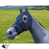 Hidez Hood TURQUOISE AND RED FEATHERS - Country Scene Saddlery and Pet Supplies