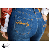 Howdy Bootcut Denim Jeans X-Small: 00-0 / 25.5’ Short: 32’ Ladies Jeans