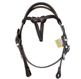 T5507 - Aust Made Fortuity Knot Browband Bridle with Antique Buckle Set - Country Scene Saddlery and Pet Supplies