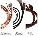 New! T5017 - 5/8" Aust Made Leather Split Reins - Country Scene Saddlery and Pet Supplies