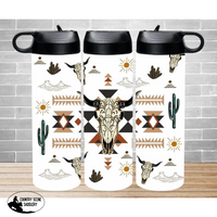 Insulated Water Bottle - Aztec Skull Bottles