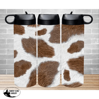 Insulated Water Bottle - Faux Cowhide Bottles