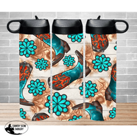 Insulated Water Bottle - Turquoise Boots Bottles