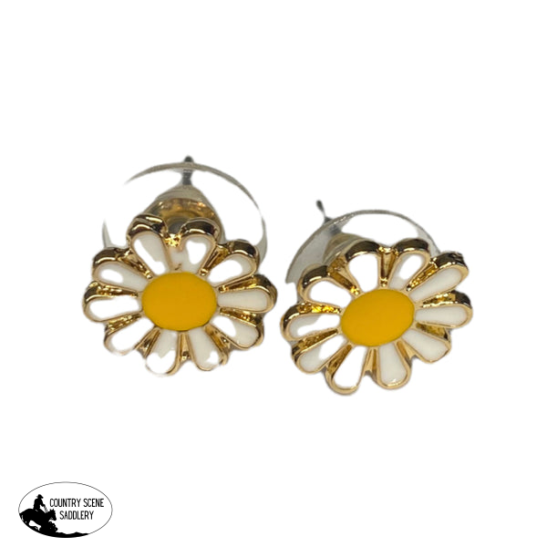 J6416 - Daisy Stud Earring Necklace & Earrings