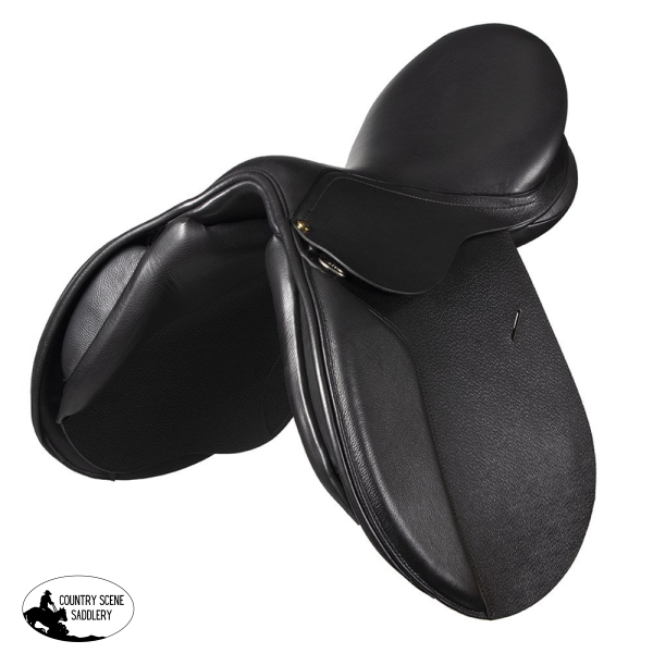 Jeremy & Lord Leather Gp Saddle W/Adjustable Gullet - Black Dressage