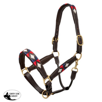 Jeremy & Lord Leather Polo Halter Brown Horse Wear » Halters Bronc