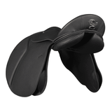 Jeremy & Lord Synthetic Gp Saddle - Adjustable Gullet Black Dressage