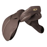 Jeremy & Lord Synthetic Saddle - Adjustable Gullet Brown English