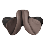 Jeremy & Lord Synthetic Saddle - Adjustable Gullet Brown English