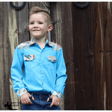 K2047B - Aden Kids Western Shirt - Country Scene Saddlery and Pet Supplies