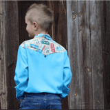 K2047B - Aden Kids Western Shirt - Country Scene Saddlery and Pet Supplies