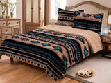 New! King Size 3 pc Borrego comforter set with southwest design. Highly Recommended - Country Scene Saddlery and Pet Supplies