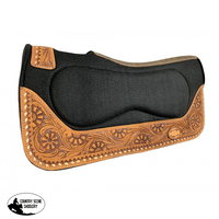 Klassy Cowgirl 28X30 Barrel Style 1 Felt Pad With Floral Tooling. Halters