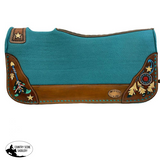 Klassy Cowgirl 28x30 Barrel Style 1” Teal felt - Country Scene Saddlery and Pet Supplies