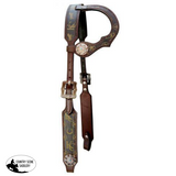 Klassy Cowgirl Argentina cow leather single ear headstall. - Country Scene Saddlery and Pet Supplies