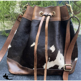 Klassy Cowgirl Hair on Cowhide bucket Bag. - Country Scene Saddlery and Pet Supplies