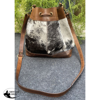 Klassy Cowgirl Hair On Cowhide Bucket Bag. Handbags And Wallets » Cross Body Purses