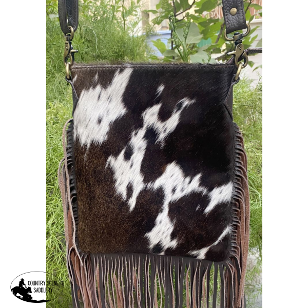 Klassy Cowgirl Leather Crossbody Bag With Hair On Cowhide Handbags And Wallets » Cross Body Purses