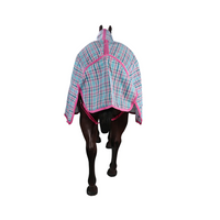 Kool Master Pvc Shade Mesh Horse Rug Combo - Ice Blue/Pink
