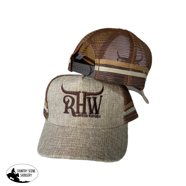 Kp4106 - Kids Rhw Hemp Country Trucker Cap Youth Caps