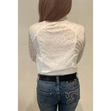 L1126 - Diane Ladies 1/2 Lace Western Shirt - Country Scene Saddlery and Pet Supplies