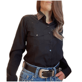 L11581- Rawhide Mari Ladies Western Shirt - With Pockets Shirts & Tops
