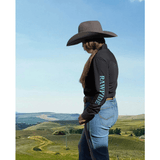 L11581- Rawhide Mari Ladies Western Shirt - With Pockets Shirts & Tops